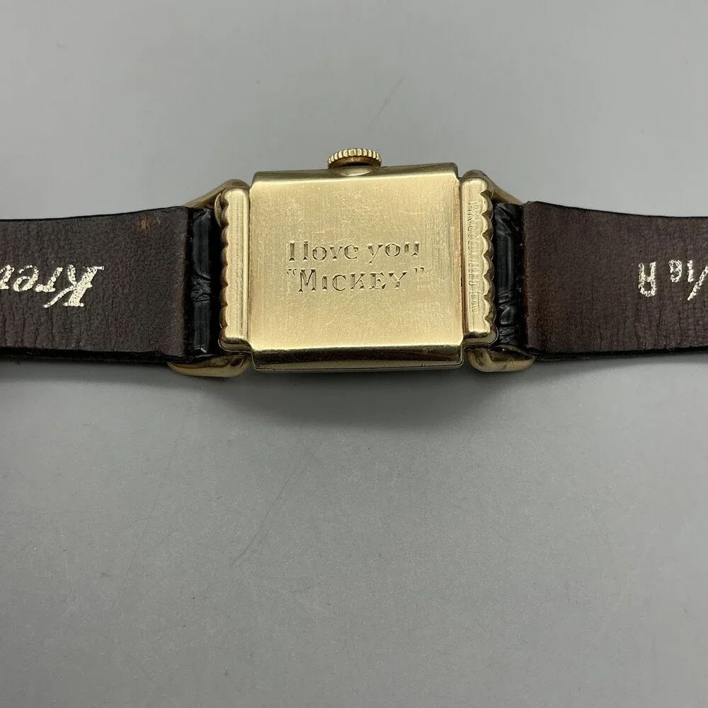 Vintage Lord Elgin Mens Watch 21mm Black Dial 14K Gold Filled 4602 Manual Wind